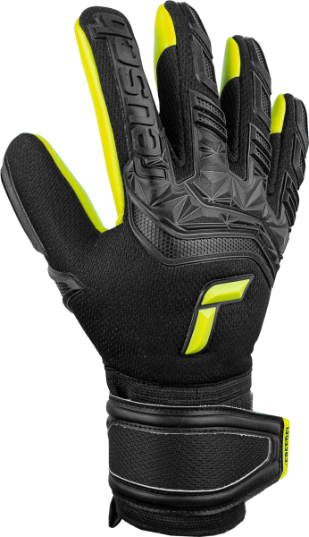 Reusch Attrakt Freegel Silver Junior 5172239 7040 black green front